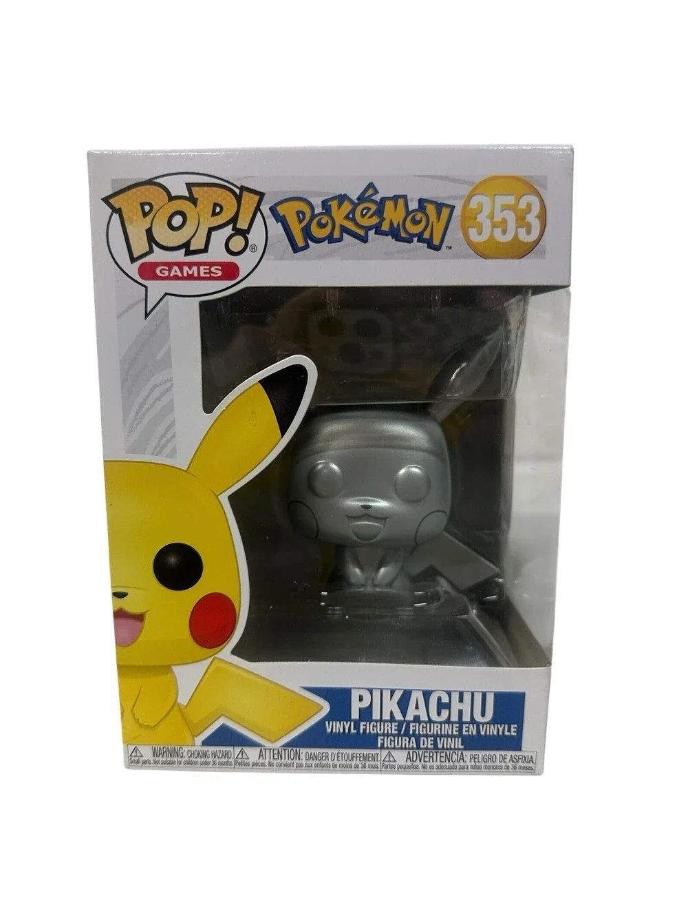 Funko Pop! Vinyl: Pokémon - Pikachu (Silver) (Metallic) - Vaulted